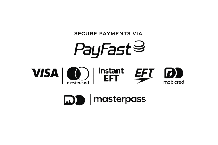 Secure payment options through PayFast