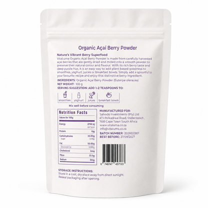 Organic Acai Berry Powder - 100g