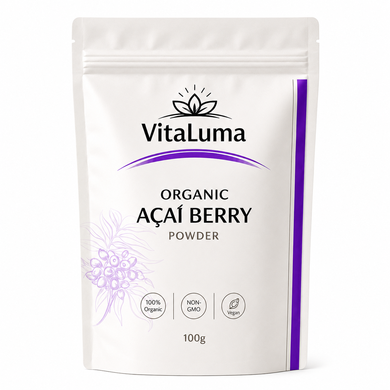 Organic Acai Berry Powder - 100g