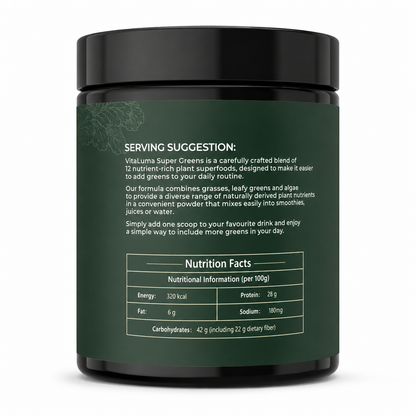 VitaLuma 12 Organic Superfood Greens Mix - 300g