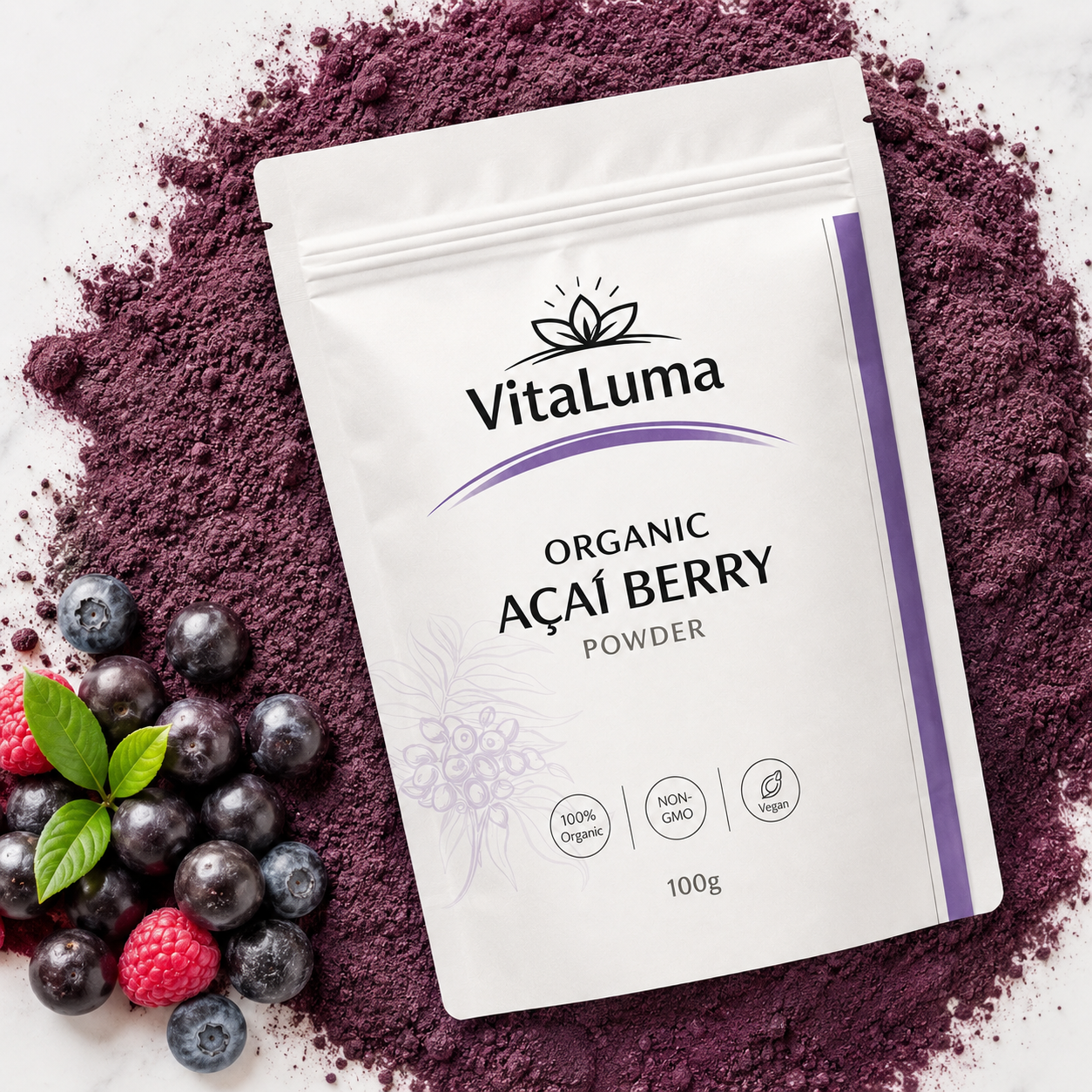 Organic Acai Berry Powder - 100g