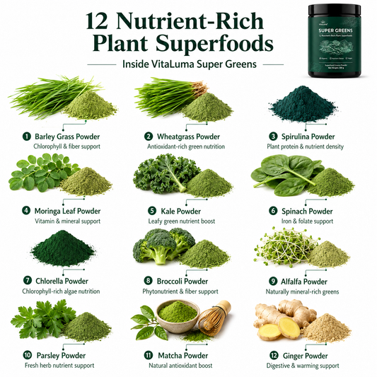 VitaLuma 12 Organic Superfood Greens Mix - 300g