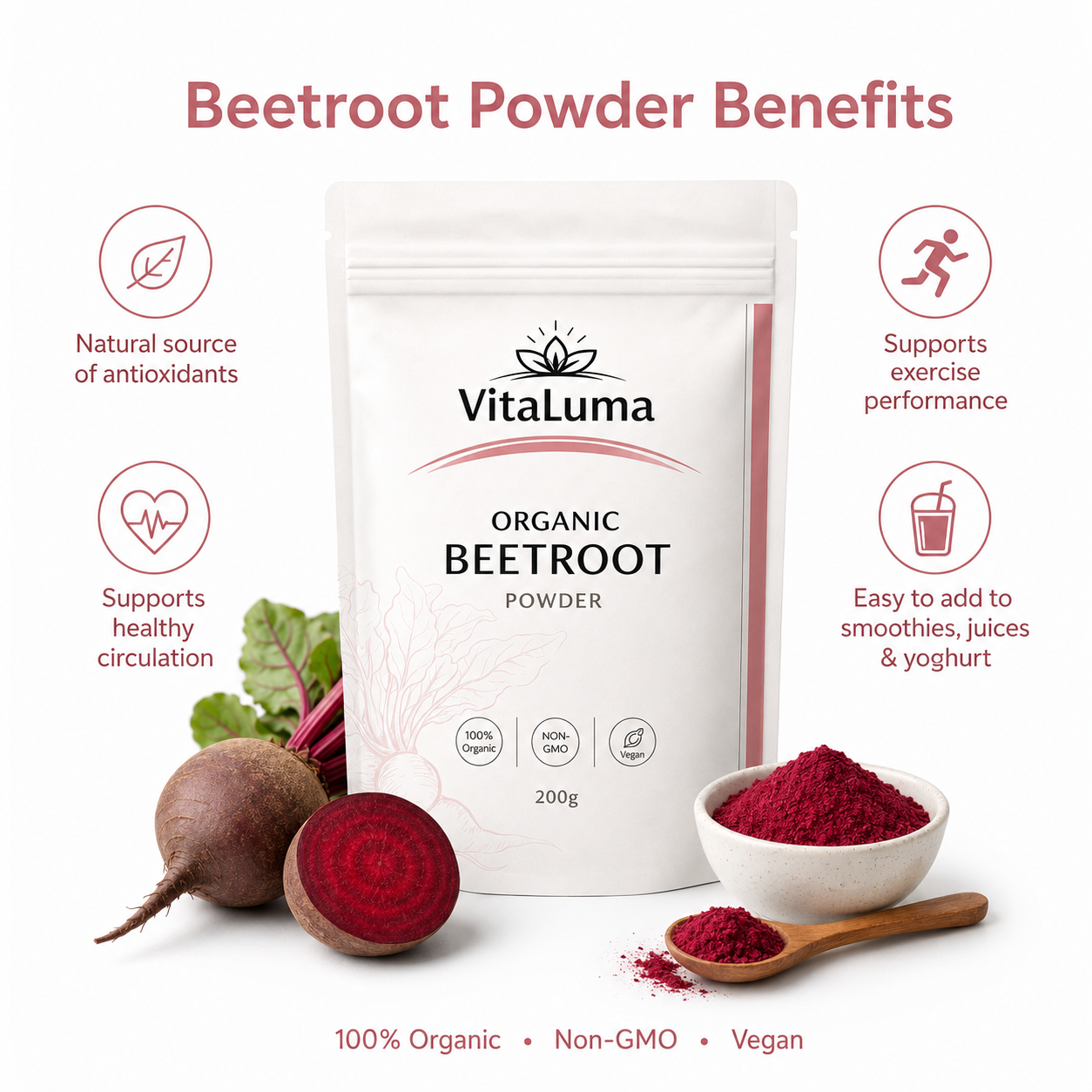 Organic Beetroot Powder - 200g