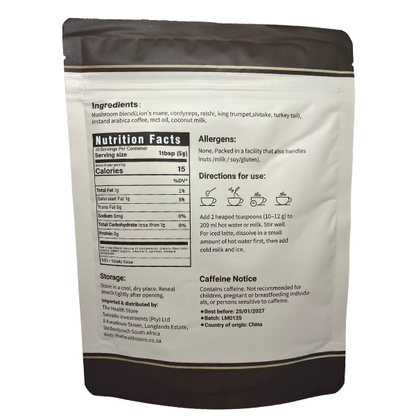Organic Lion's Mane Mushroom Coffee Powder - 100g