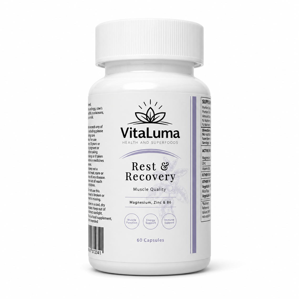 VitaLuma Day & Night Wellness Combo - Calm Focus + Night Unwind - 120 Caps